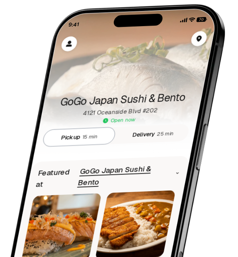 GoGo Japan Sushi & Bento app preview