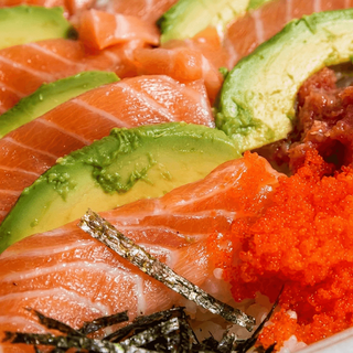 Salmon Over Rice Dinner