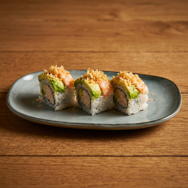 Double Shrimp Cooked Roll.