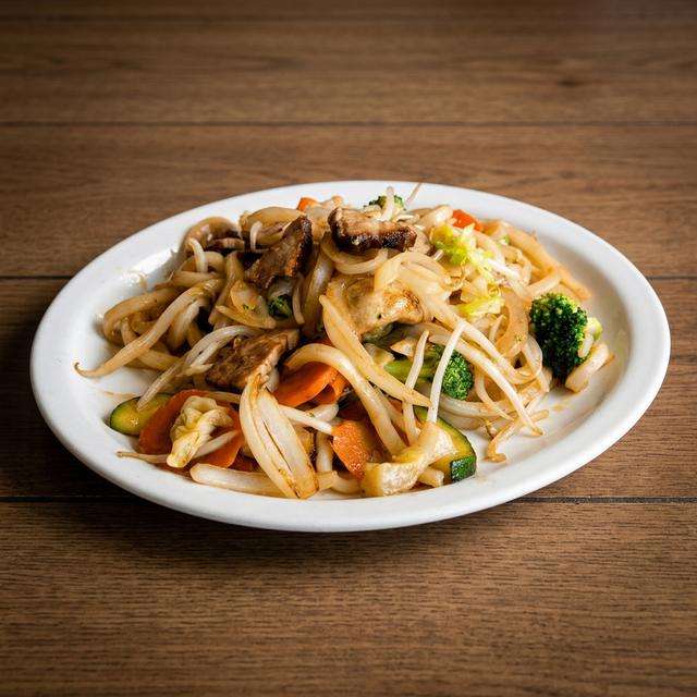 Special Pork Fried Udon.