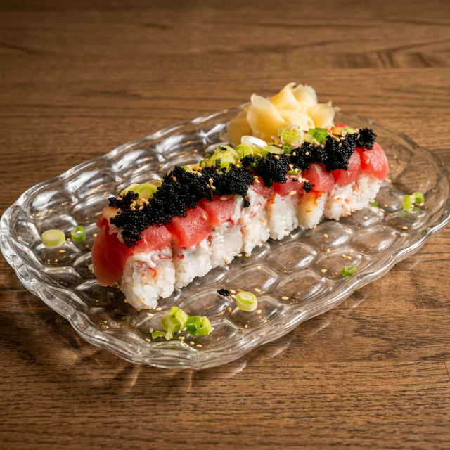 Special Tuna Battera Raw Roll.