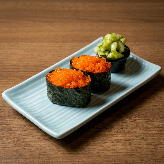 Smelt Egg Sushi.
