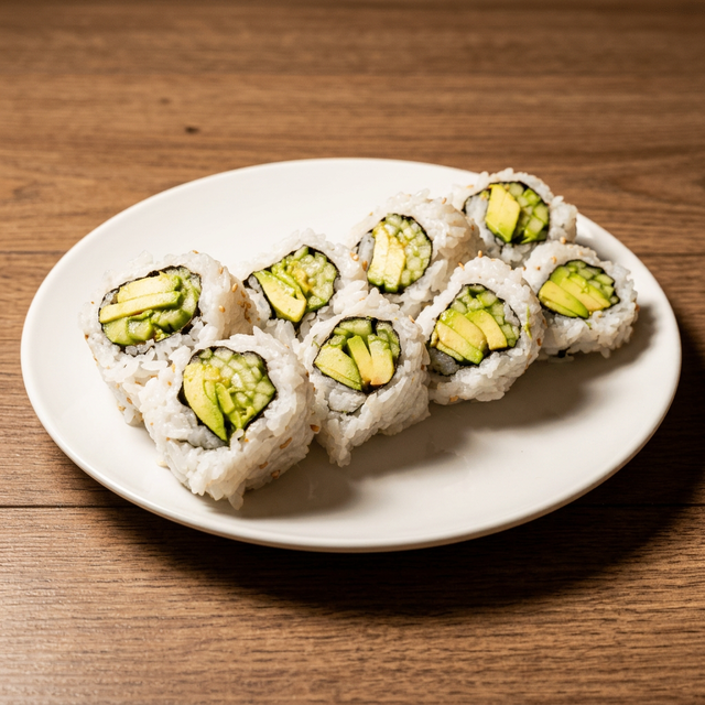 Avocado with Cucumber Roll.