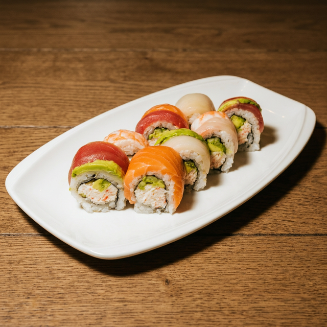 Rainbow Raw Roll.