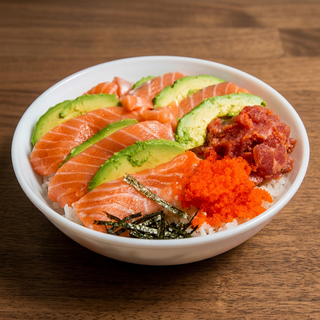 Tuna or Salmon Over Rice Dinner