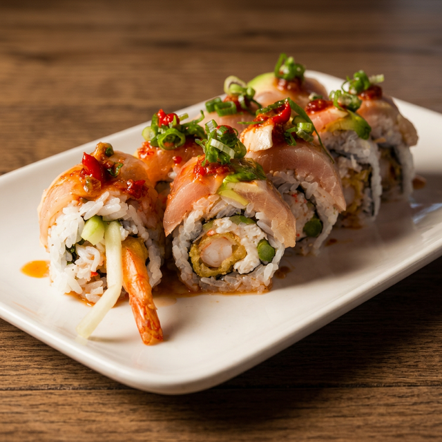 Yummy Albacore Raw Roll.