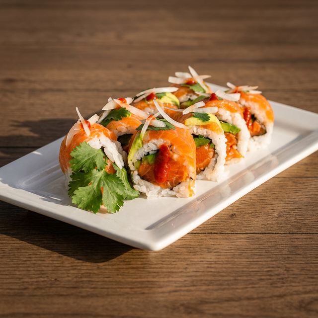 Salmon Lover Raw Roll.