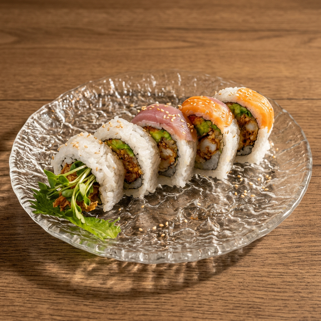 Soft Shell Crab Cooked Roll.